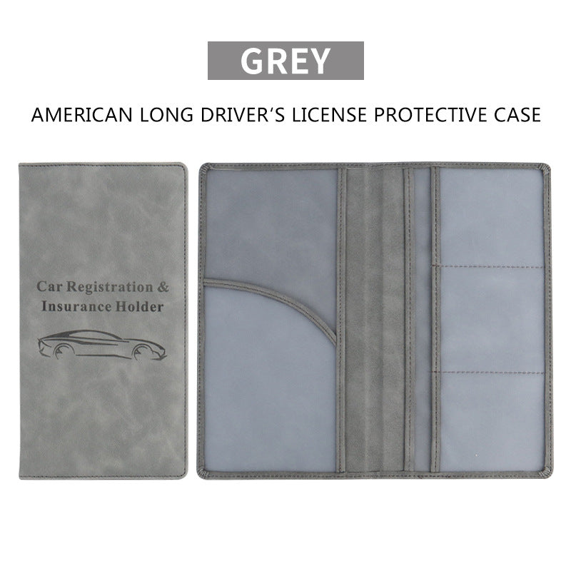 π Car Registration & Insurance Document Holder | Premium PU Leather Organizer
