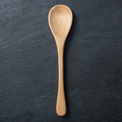 Handmade Wooden Spoons - 12” Cooking Spoon, Hand Carved, Black Cherry, Maple, and Walnut Wood