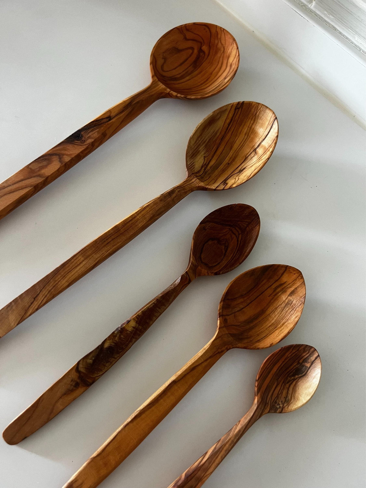 Handmade Olive Wood Spoon Set