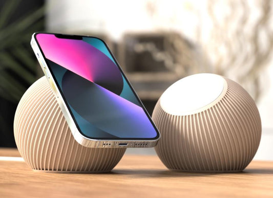 Apple MagSafe Uno Stand – Modern Spherical Magnetic iPhone Charging Stand | Minimal Desk & Nightstand Dock