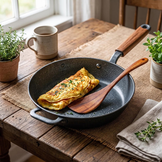 Acacia Wood Spatula, Long Handle Turner for Non-Stick Cookware